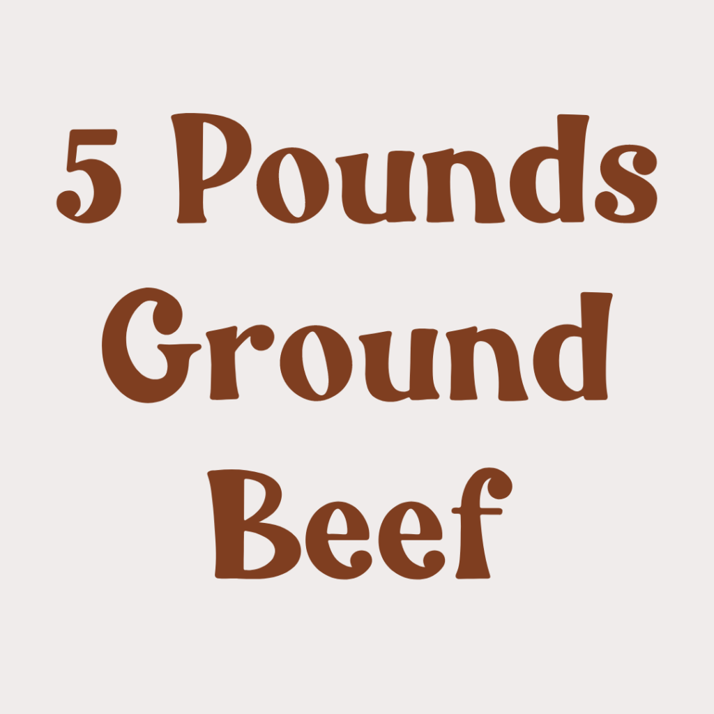5 pounds ground beef bundle from Prairie Raised Beef, locally raised beef from your farmer friends located in Sauk Prairie, Wisconsin