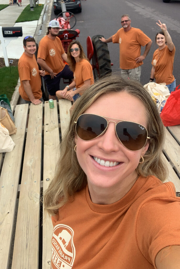 Prairie Raised Beef crew at Cow Chip Festival