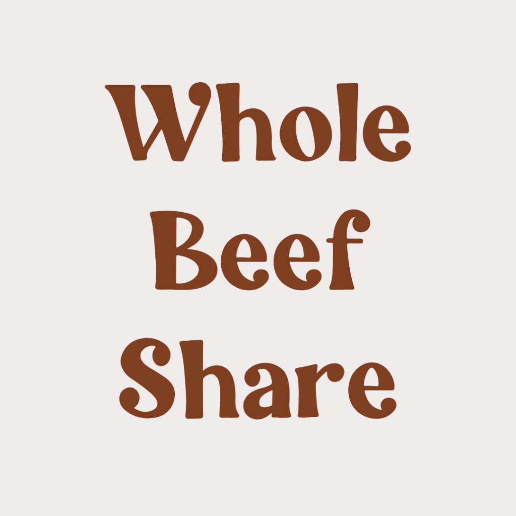 Whole Beef Share Prairie Raised Beef, locally raised beef from your farmer friends located in Sauk Prairie, Wisconsin